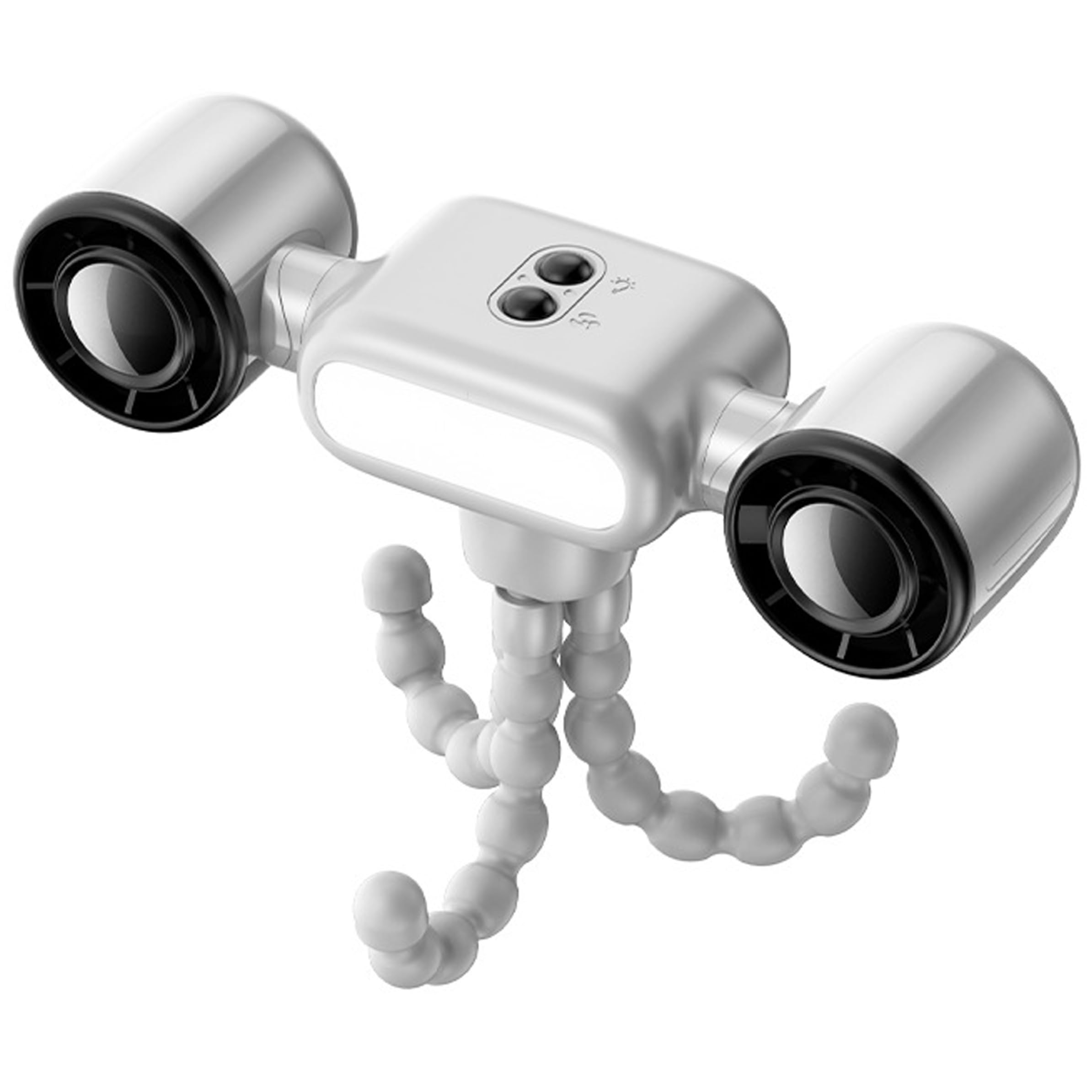 Ventilatori da scrivania, Ventilatore per Passeggino, Doppia Testa Ricaricabile, Bianco, 3 velocità | Design flessibile con clip, sicuro per i più piccoli, ideale per passeggini e viaggi in auto