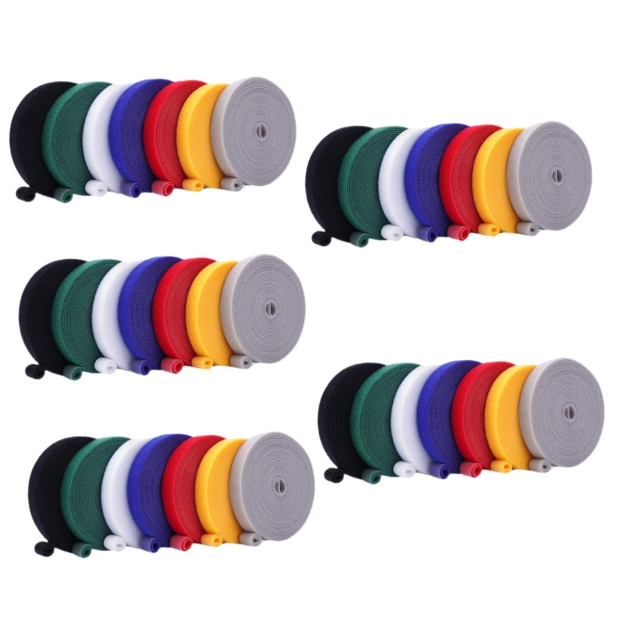 Sosoport 5 Series Correas De Plantas Escalada Cable Sujetar Propagación Oscuro Mini Corbata Flexible De Jardín Lazos De Jardín para Plantas Alambre De Amarre De Jardín Nylon 7 Piezas X 5