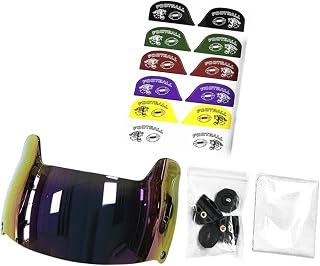QSTDGVPW Reemplazo de Visera de Casco de Hockey para Cascos de Fútbol con Protección para Los Ojos