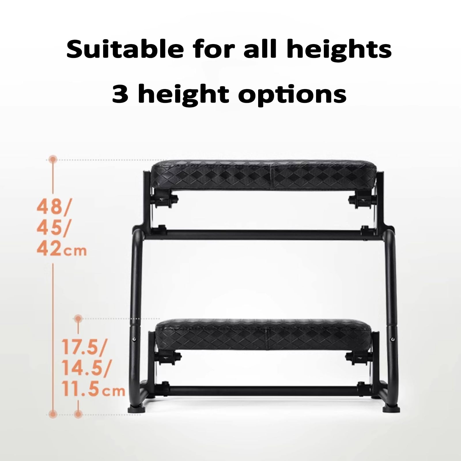 Ergonomische Fußstütze für unter dem Schreibtisch, verstellbare Höhe und Winkel, rutschfeste Oberfläche, Kissen inklusive, ideal für Büro, Gaming und Studium
