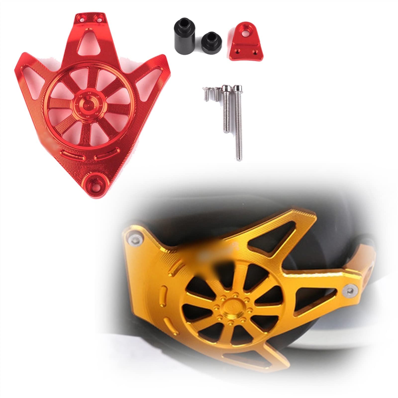 Accessori per motociclette Per Yamaha AEROX 155 NVX 2017 Accessori Moto Di Alluminio CNC Motore Protezione Della Cassa Cursore Copertura | Orange