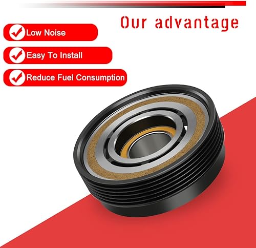 Miniatura 4 de cciyu Kit de embrague de CA apto para Volkswagen para golf 2.8L 1999 2000 2001 reparación de automóviles A/C Embrague Asamblea 7M3820803 7M3820803B