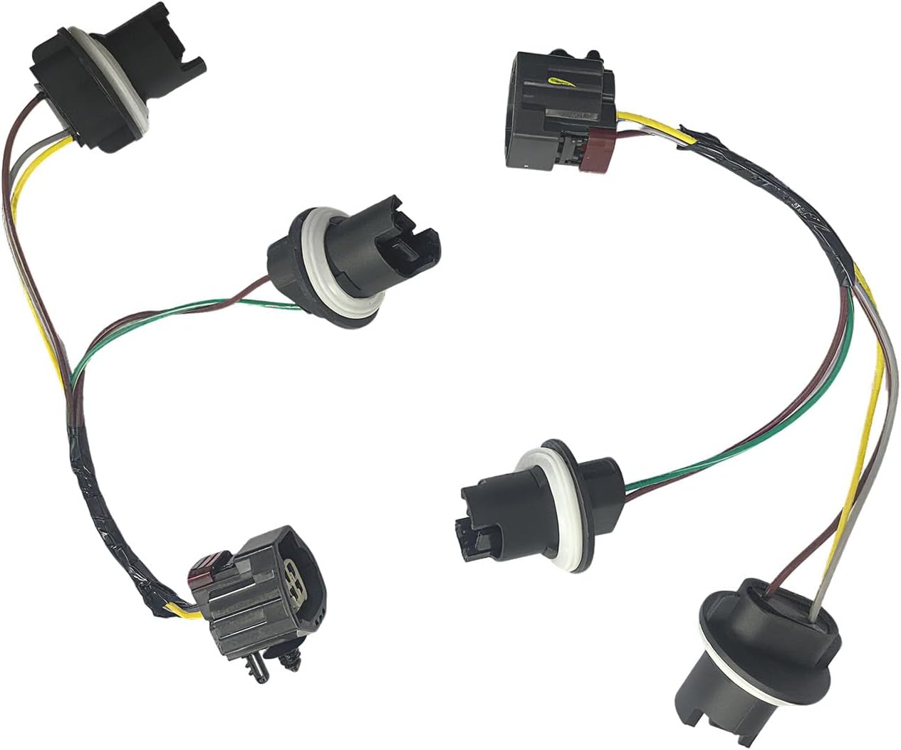 68004166AC Tail Light Socket Wiring Harness Fit for Jeep Wrangler JK 2007-2018, Left or Right Tail Light Wiring (2pcs)