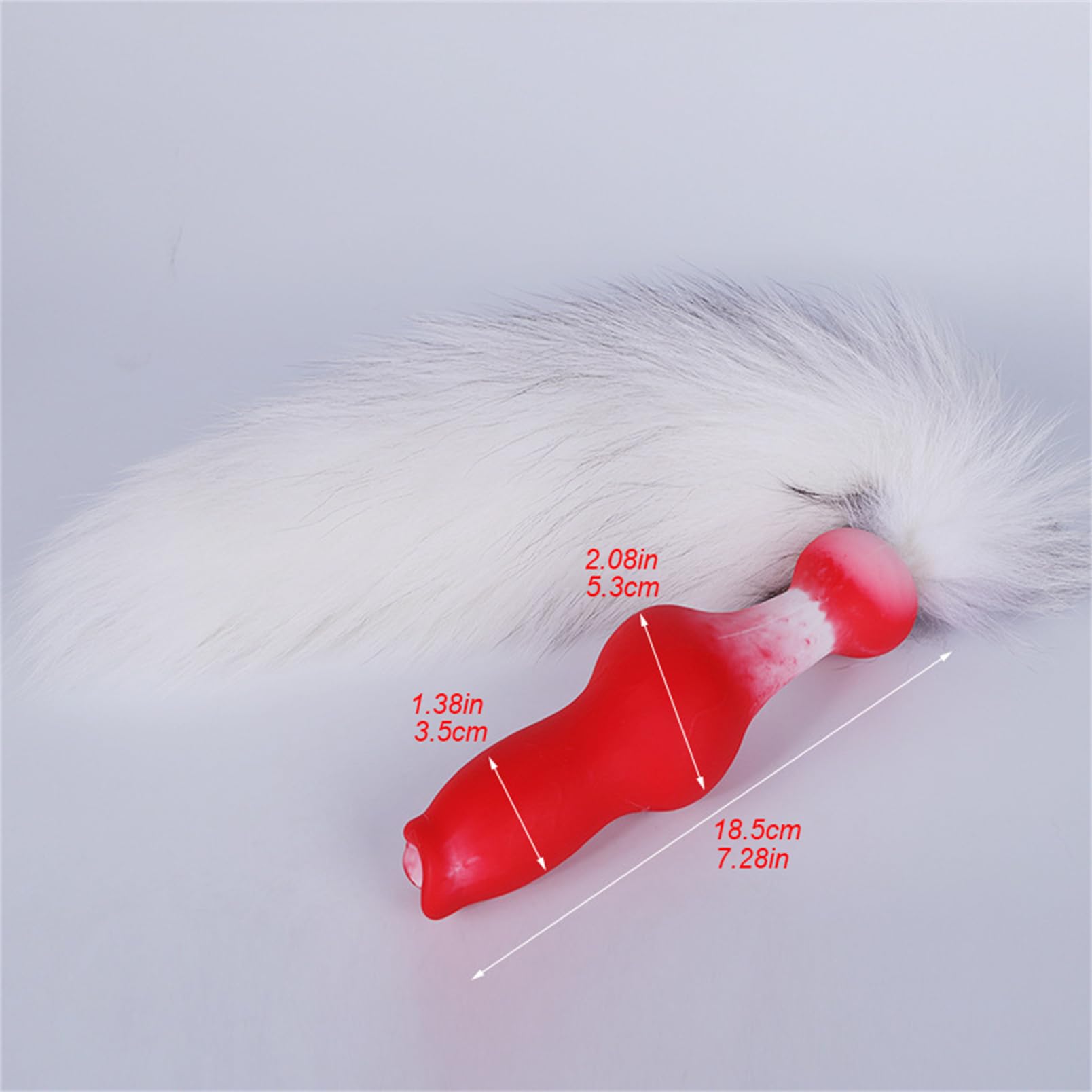 Youhitec Anal Sex Toy Silicone Dildo with Tail - Realistic Anal Dildo Butt Plug with Big Knot, Soft G Spot Dildo Huge Prostate Dildo Anal Dilator for Women/Men - 7.28in: 7.28IN Anal Dildo with Tail
