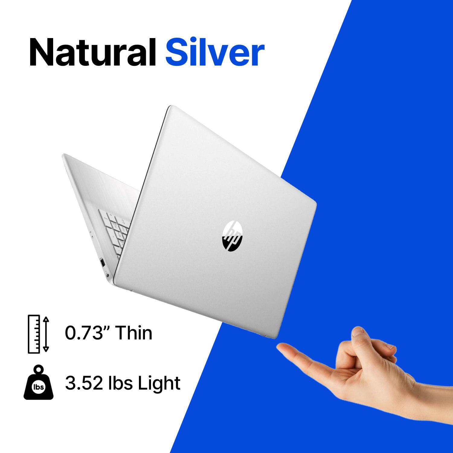 HP 15.6" FHD Touchscreen Business Laptop • 2026 Edition • AMD Ryzen 5 7520U • 8GB LPDDR5 • 256GB PCIe SSD • Copilot AI • Wi-Fi 6 • Numeric Keypad • Windows 11 • w/o Mouse