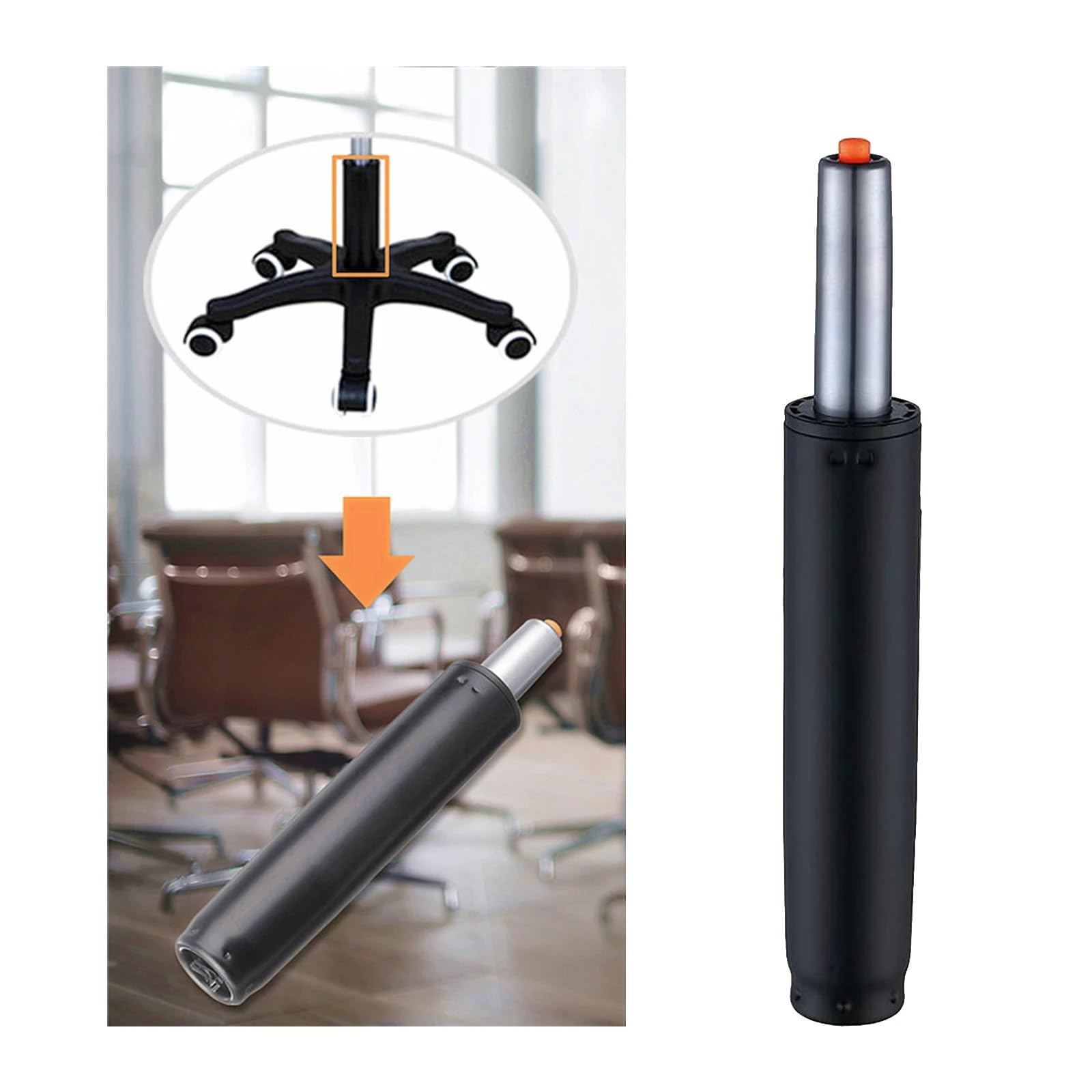 Sostituzione del cilindro dell'ascensore a gas della sedia da gioco dell'ufficio, pistone dell'ammortizzatore pneumatico idraulico resistente for l'accessorio(31CM)