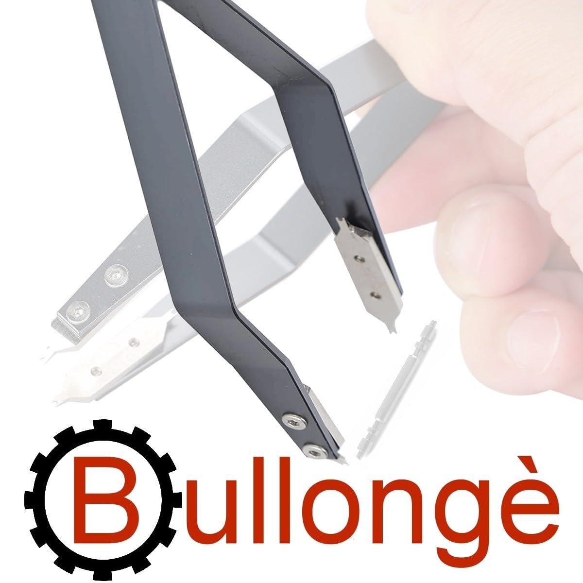 Pinze a molla 7825-S con forchette da 1,2 mm – Pinze a molla per smontare e montare cinturini in metallo per orologi da polso