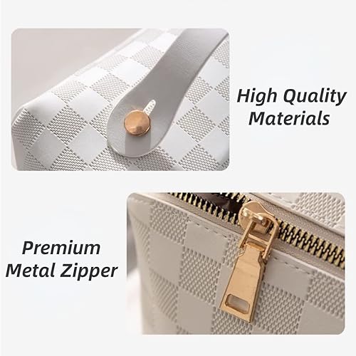 Miniatura 5 de Lently Bolsa de maquillaje, bolsas de cosméticos de viaje para mujer, bolsa organizadora de maquillaje, bolsa de maquillaje, bolsa de gran capacidad