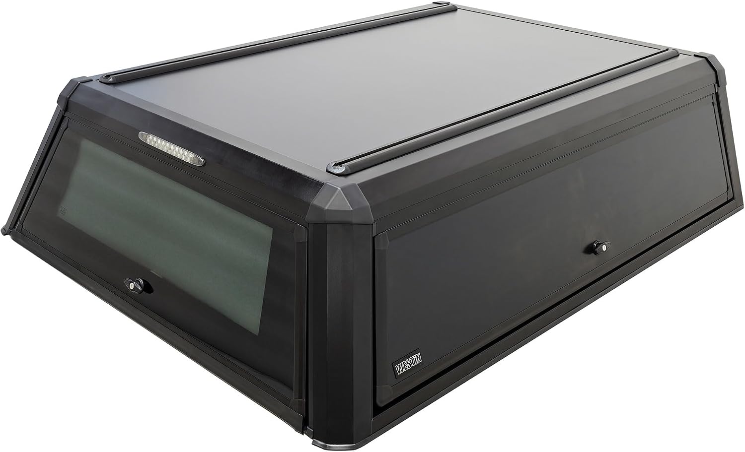 Westin 16-14185 EXP Truck Cap with Solid Front Glass fits 2016-2023 Tacoma 6' Bed Matte Black