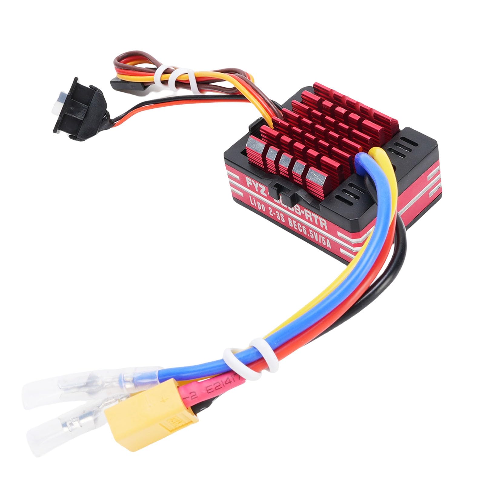 SUNGOOYUE Brushed ESC, 80A Electronic Speed Controller with Intelligent Throttle Detection, Design, Li Ion Temperature Overload Protection, for RC Car Ship Tank Motor Model Toy Accessories