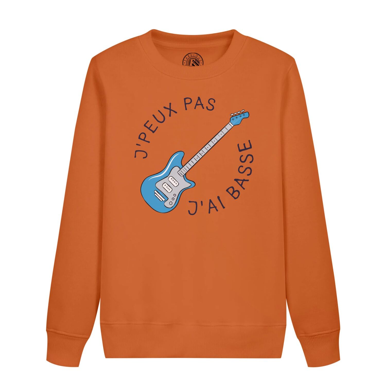 Sweatshirt enfant basse electrique rock - Pull j'peux pas j'ai guitare