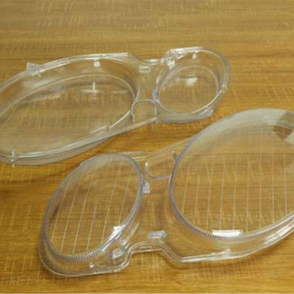 AUTO Lentille de phare, couvercle de phare L & R remplacement de couvercle de lentille claire de phare pour W211 E350 / 300/200 2002-2008 L + R