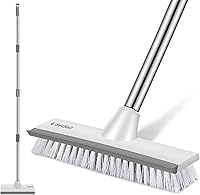 SetSail 2-in-1 Floor Scrub Brush with 51" Adjustable Handle - Stiff Bristle Scrubber for Bathroom, Kitchen, Garage, Deck, Tile & More