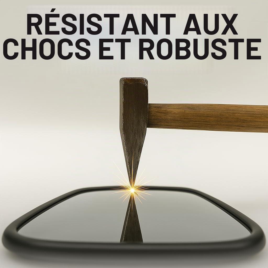 Lot de 2 rétroviseurs extérieurs 232 x 145 mm, diam. 15-18 mm, Universel pour camion, tracteur, pelleteuse