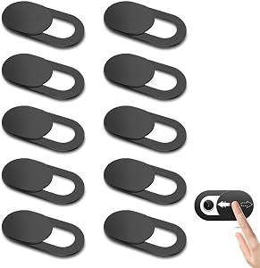 10 Pack Webcam Cover Slide, Ultra-Thin Web Camera Cover for Laptop, MacBook Pro/Air, iMac, iPad, iPhone 6/7/8 Plus, Desktop, PC, Computer - Privacy and Security Protector