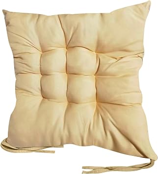 15.715.7in Indoor Outdoor Garden Patio Home Kitchen Office Chair Seat Cushion Pads,Soft and Comfy Swing Chair Cushion, Comfortable Replacement Lounge Pads Beige