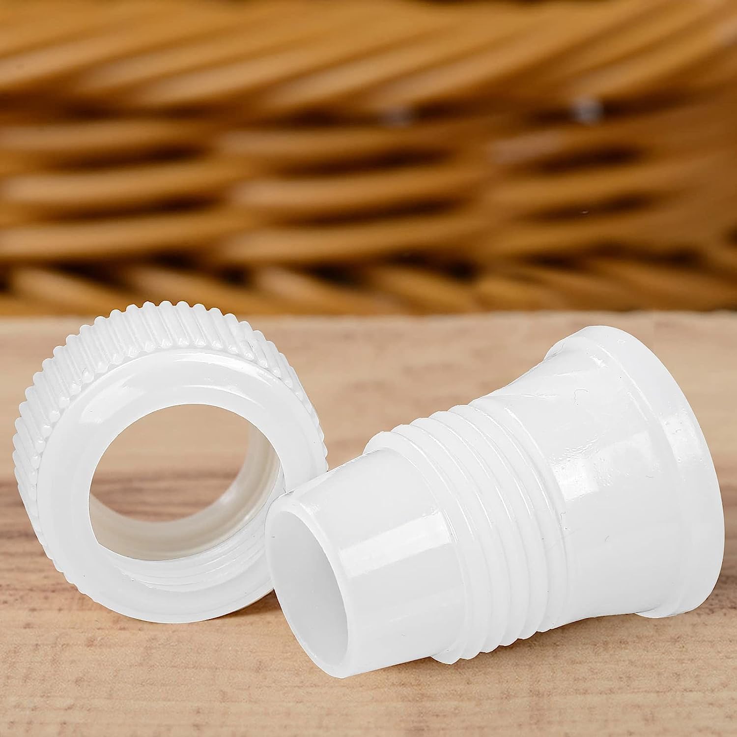 12 Pack Couplers for Piping Bags Plastic Standard Cake Decorating Coupler Pipe Tip Coupler for Icing Nozzles, White (1.2 x 1 Inch) - Image 4