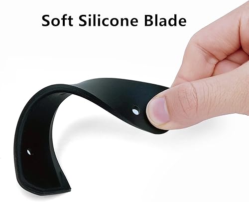 Miniatura 6 de GUGUGI Escobilla de silicona súper flexible hoja de agua automática limpiaparabrisas de agua escobilla de ducha hoja de 59 pulgadas y mango de 75