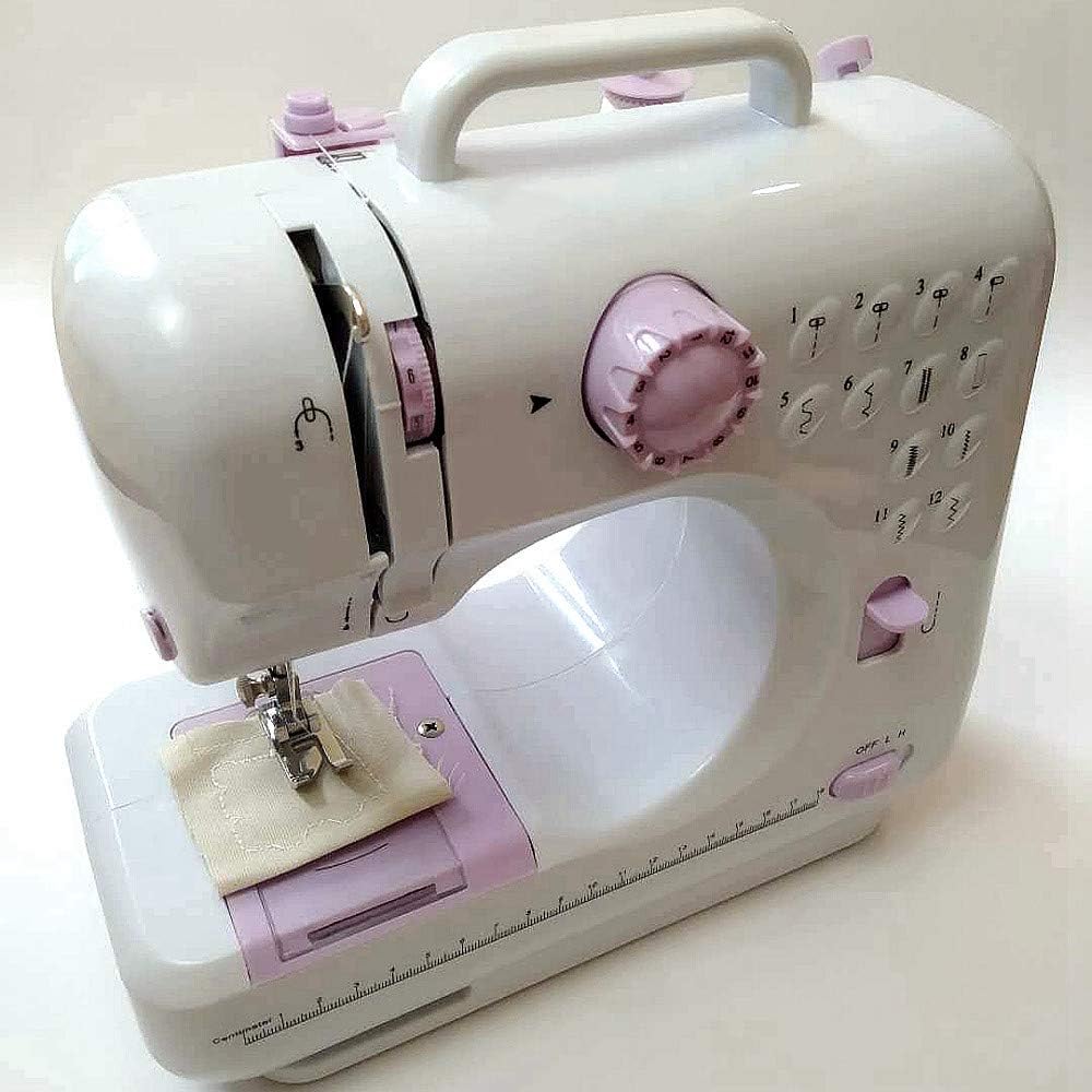 12 Built-in Stitch Patterns Portable Multifunctional Household Sewing Machine
