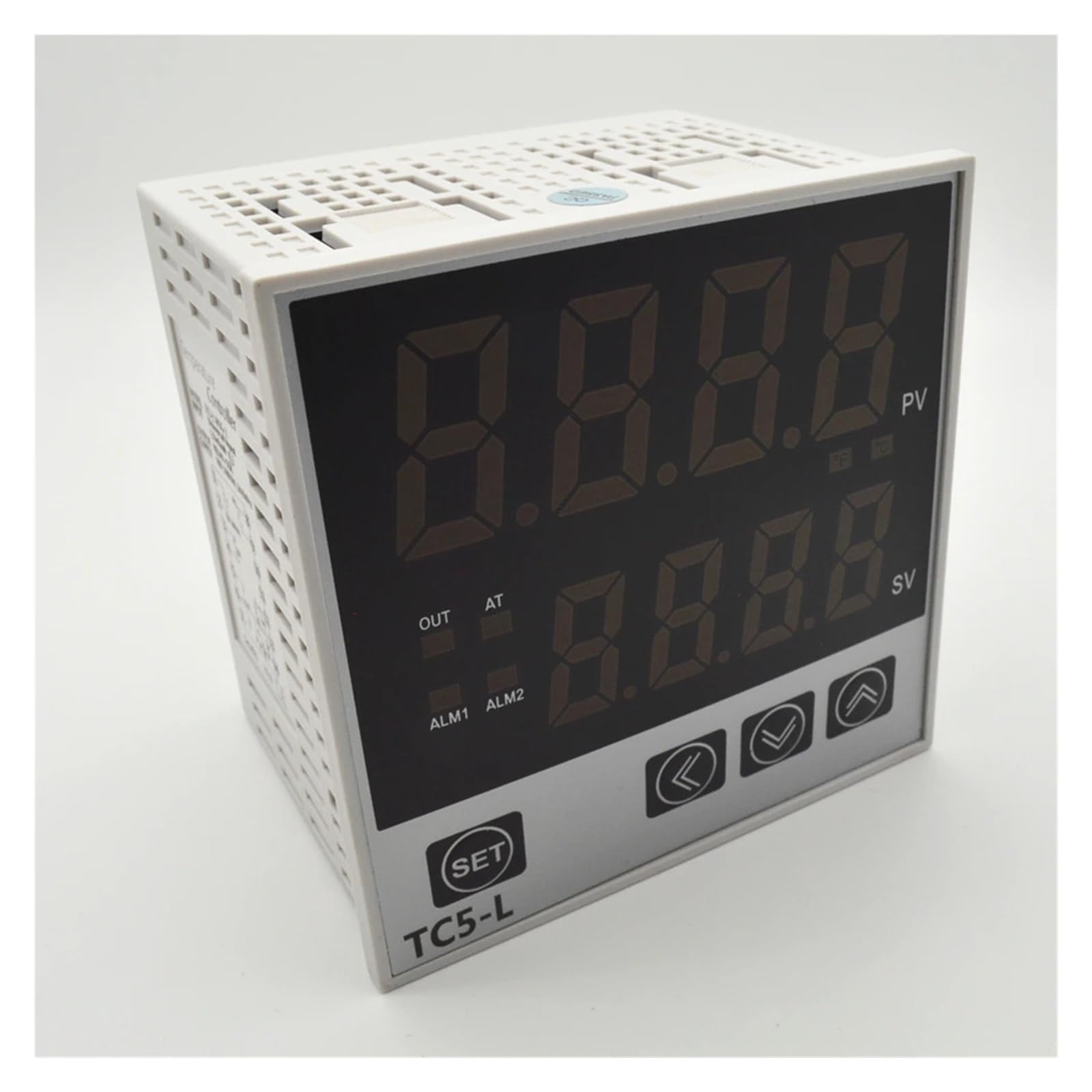 regolatore temperatura pid 96x96mm TC5-L Ingresso universale Fahrenheit Celsius Regolatore di temperatura PID digitale Uscita SSR o relè 4-20mA Sostituisci TCN4L-24R ( Color : SSR or Relay 2alarms )
