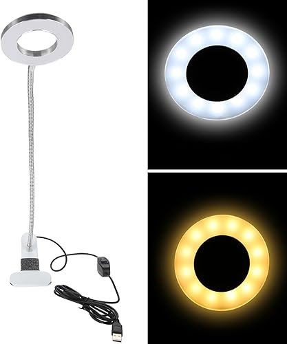 Maquillaje, USB Maquillaje Tatuaje Lámpara LED, Lámparas de Belleza, Microblading Luz Belleza con Abrazadera LED Lámpara de Escritorio para Cejas/