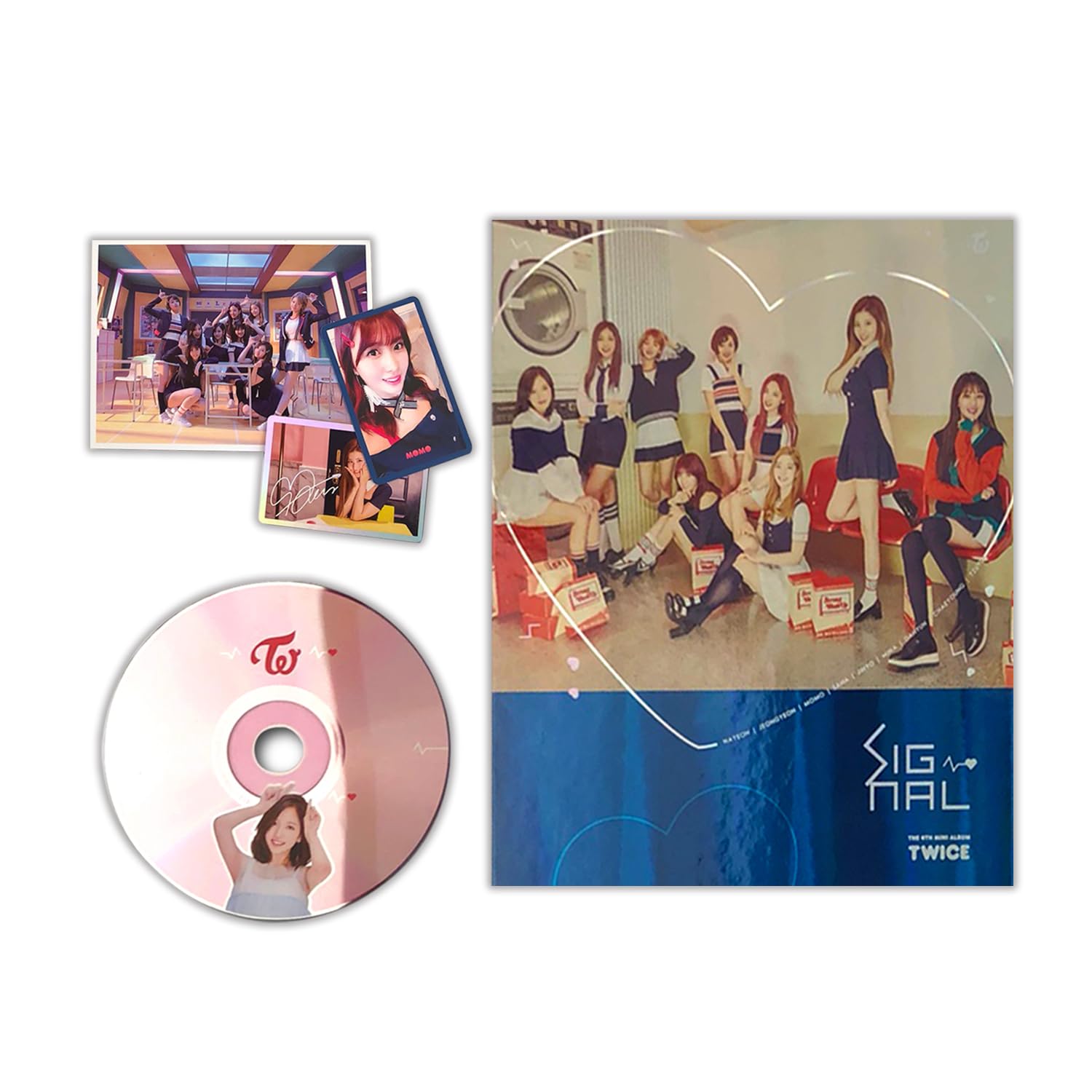 TWICE - 4th Mini Album [SIGNAL] (C Ver.) CD + Photobook + Photocard + Special Photocard + Photo + 2 Pin Button Badges