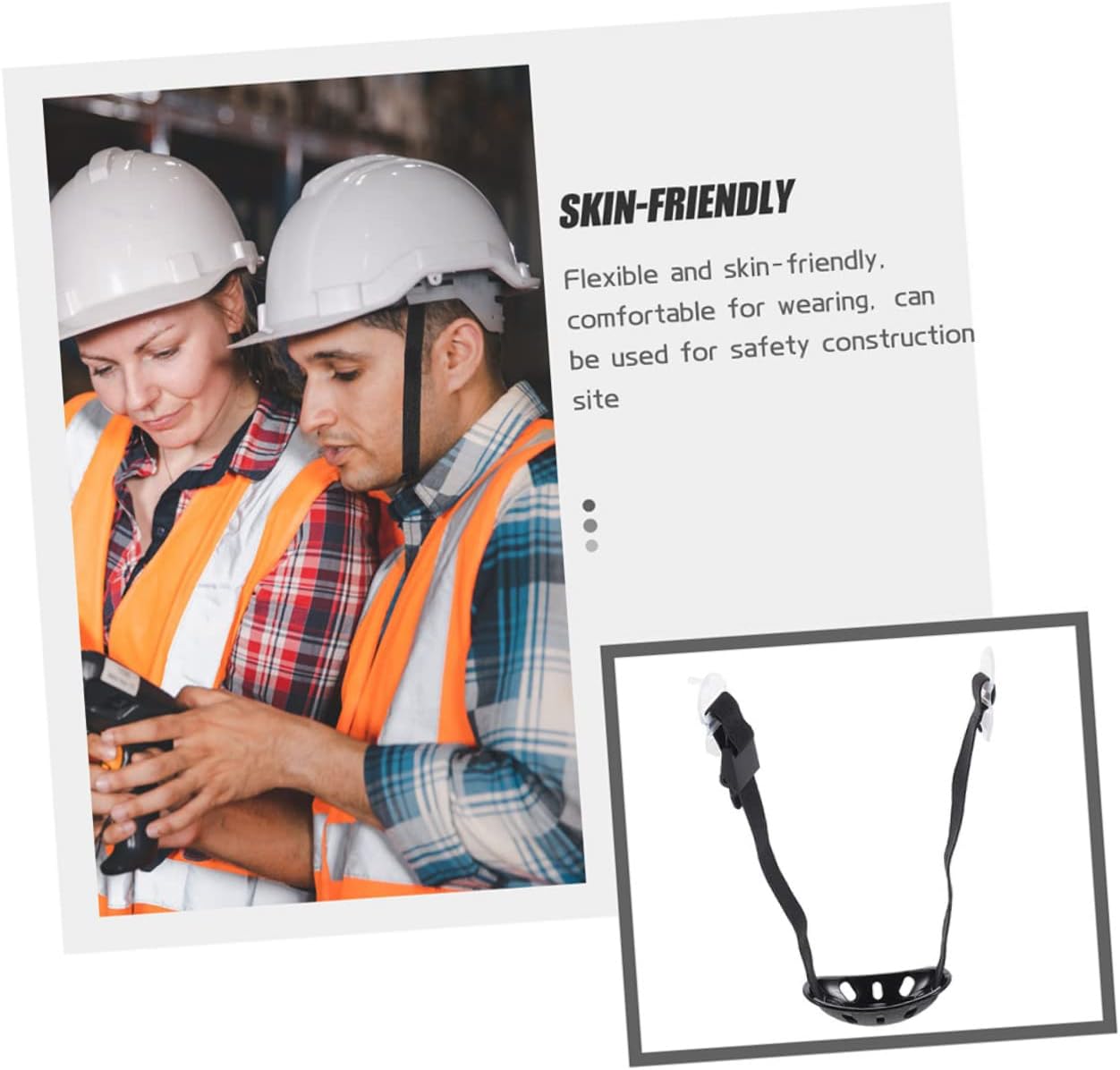 2pcs Hard Hat Chinstrap Jaw Strap for Double Chin Protection Hockey Softball Helmet Wear-resistant Easy to Install