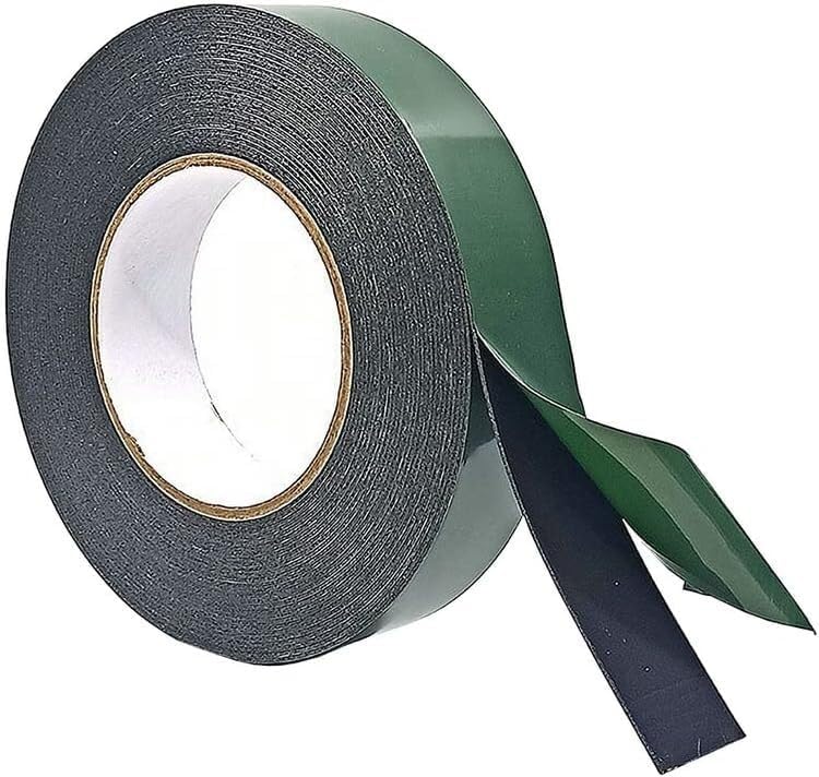 for Home Office and DIY Projects for DIY Tape 50M Thick 1Mm Double Sided Tape Strong Adhesive Black Foam Tape for Cell Phone Repair Gasket Screen PCB Dust Proof,Green+black-20MMX1MM