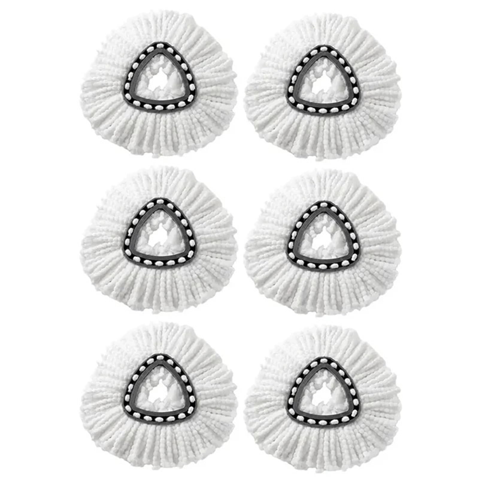 Mop replacement pad set Rotating Mop Head Replacement Microfiber Spin Floor Cleaning For Household Tool(6pcs)