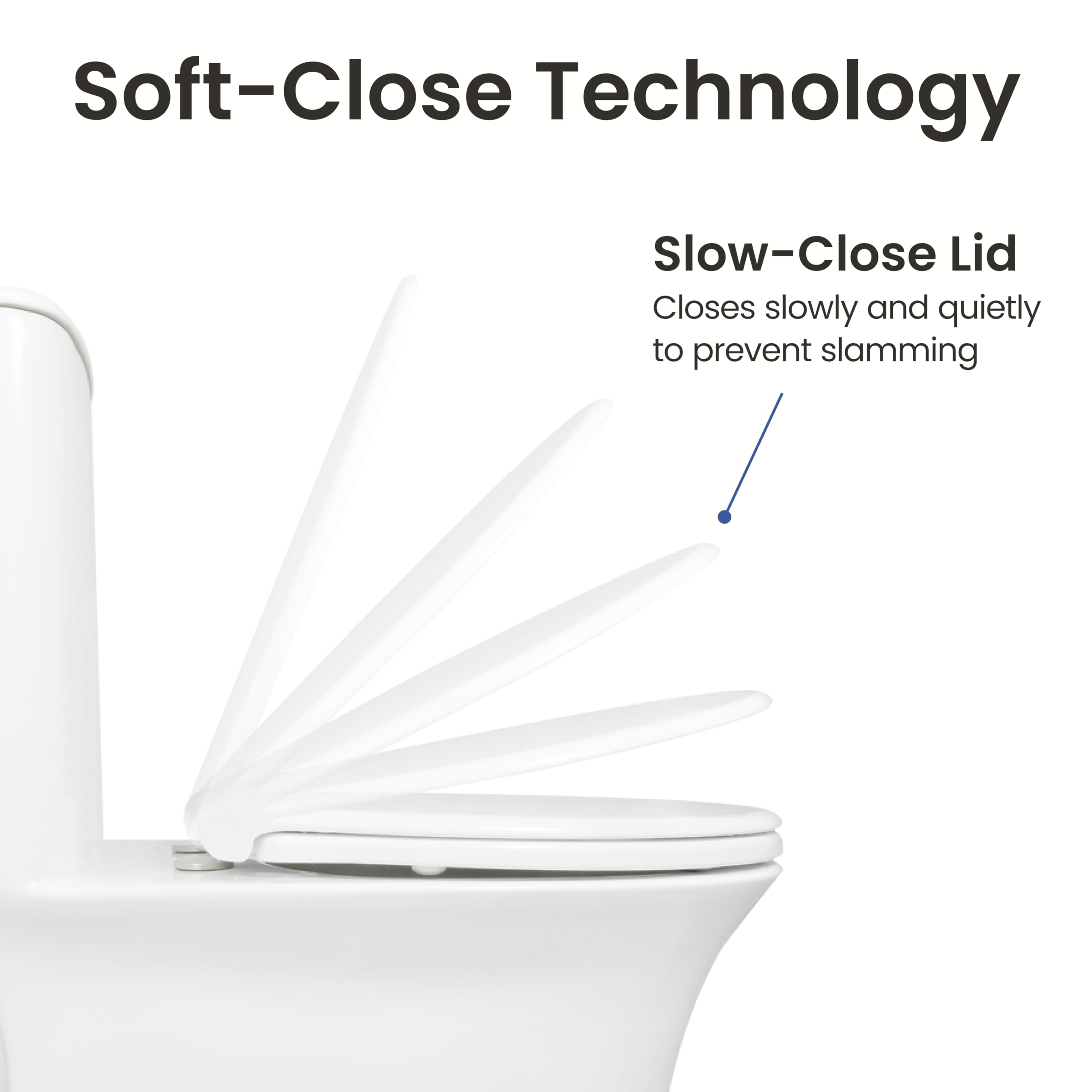 LUXE Bidet Luxe TS1008E Yavaş Kapanan, Hızlı Çıkarma Menteşeli ve Kaymaz Tamponlu Uzun Rahat Oturaklı Klozet Kapağı (Beyaz)