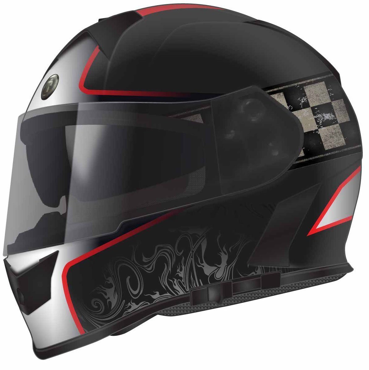 Torc T14b Blinc Loaded Champion Mako Full Face Helmet Flat