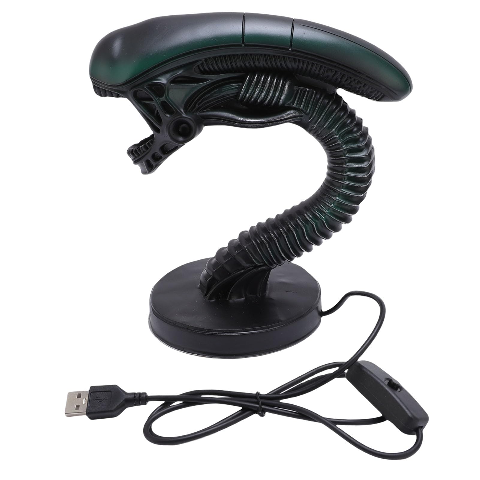 Lampada da Scrivania Aliena, Luce Notturna LED in Resina Idea Regalo Originale per Appassionati Horror Fantascienza Decorazione Camera Ufficio Bambini Adulti Regali Speciali