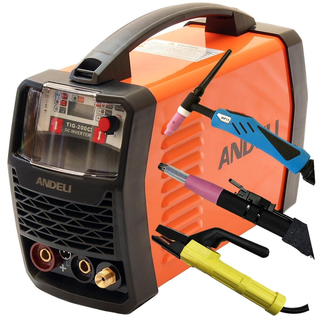 Yqx Bronze/Light 200Amp Dc Inverter Tig Welder/Cold Tig/Clean/Mma(Arc, Stick) 4 In 1 Welding Machine