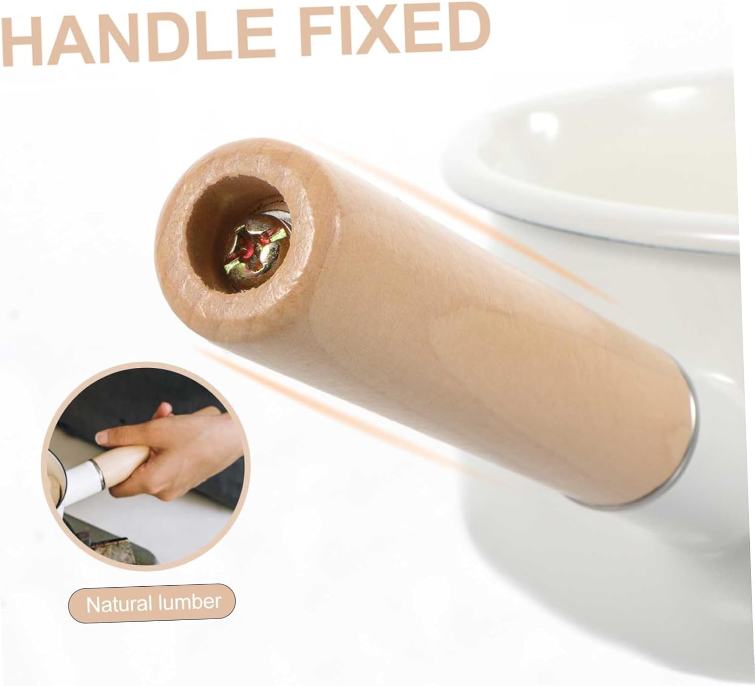 PRETYZOOM Enamel Pot for Cooking Noodles and Soups Kitchen Stockpot for Household Use Nonstick Saucepan Smooth for and Easy Cleaning