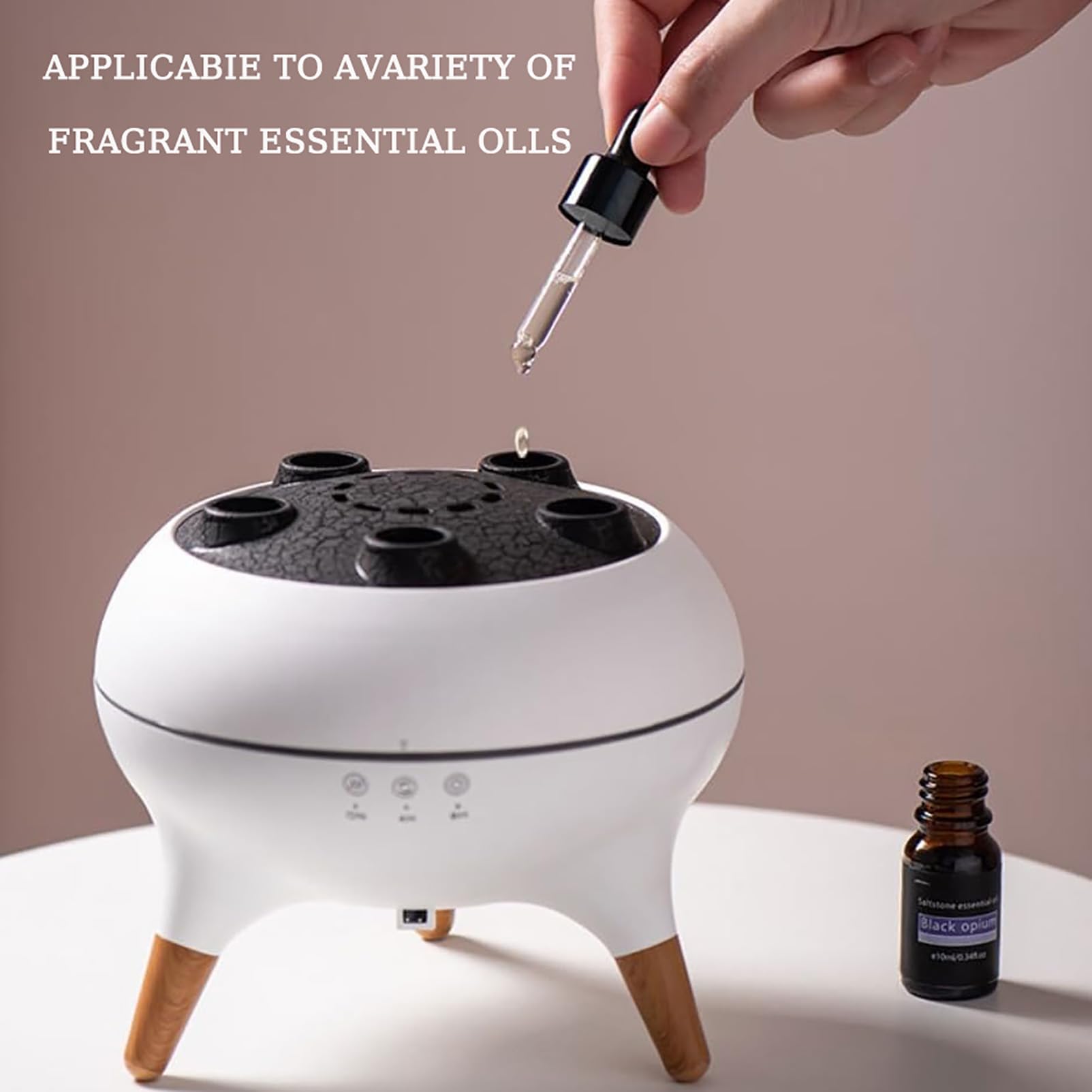Nawilżacz Z Dyfuzorem Do Aromaterapii 250 Ml Z Olejkami Eterycznymi - Jellyfish Mist Ring Design, 7-kolorowa Dioda Led I 2 Tryby Mgły, Automatyczne Wyłączanie Do Sypialni, Dużego Pokoju