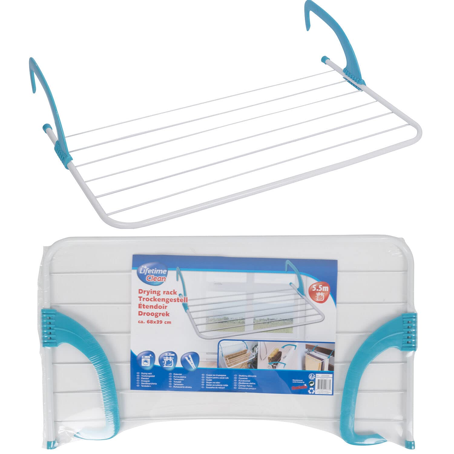 Vivo Technologies 2 Pack Over Radiator Airer Clothes Washing Drying Indoor Rack Rail Dryer Adjustable -XL