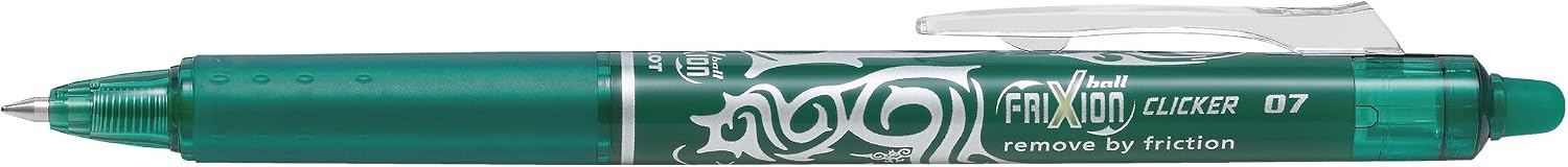 PILOT FLW538462 0.7 mm Frixion Erasable Retractable Rollerball Tip - 2 Blue/1 Red/1 Green/1 Black (Pack of 5)