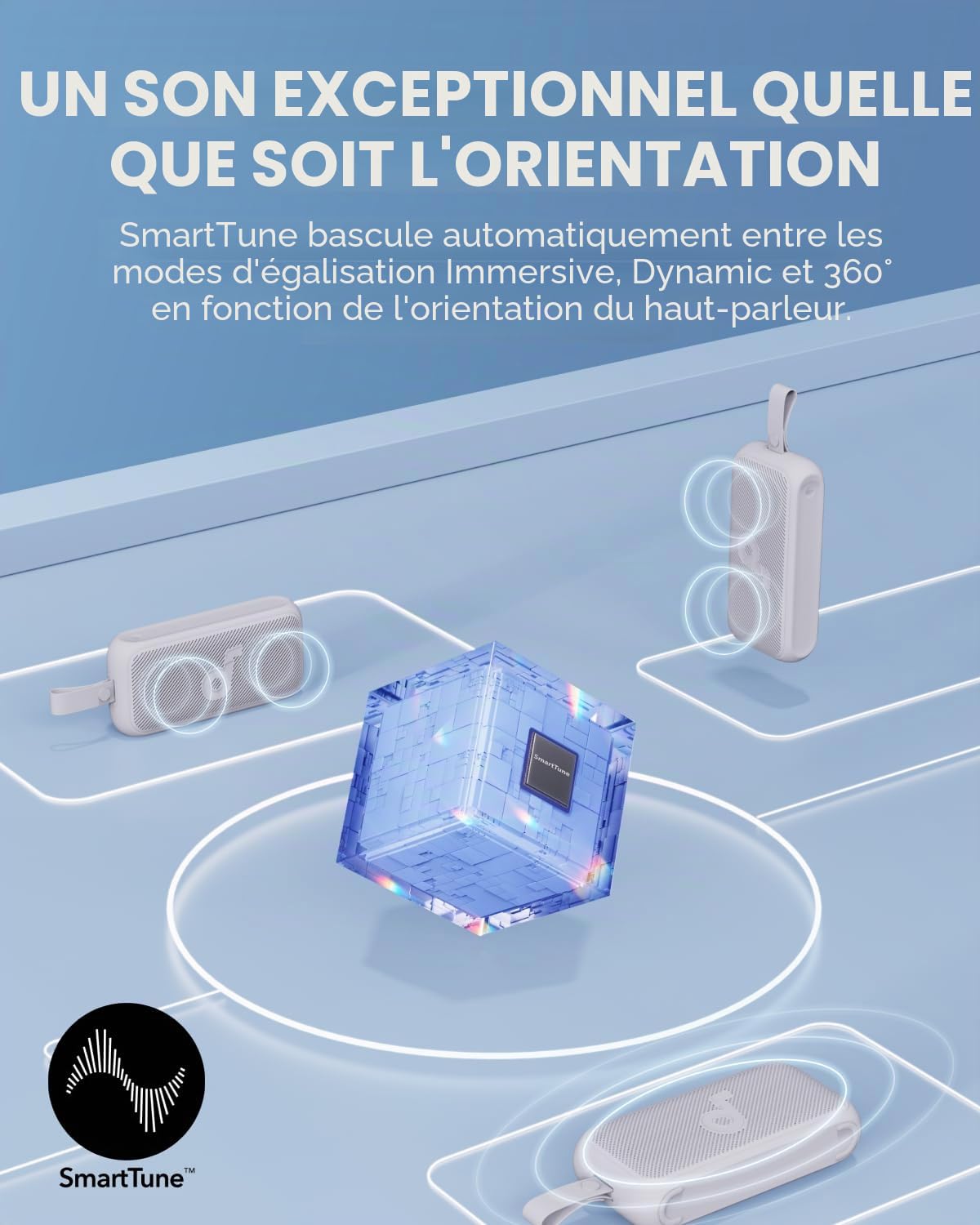 Soundcore Motion 300 Haut-parleur Bluetooth Hi-Res BassUp,enceinte SmartTune 30W sangle amovible IPX7