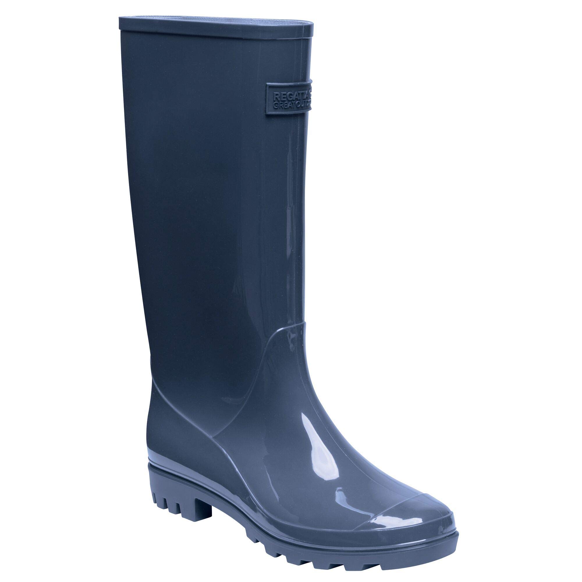 Regatta Wenlock Pull-On Waterproof Wellington Boots - Dark Denim, Size 7 UK