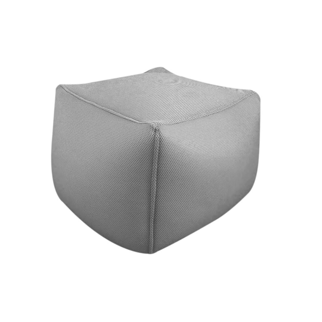 Pouf cube tissu mesh pour aménager votre terrasse ou votre salon de jardin