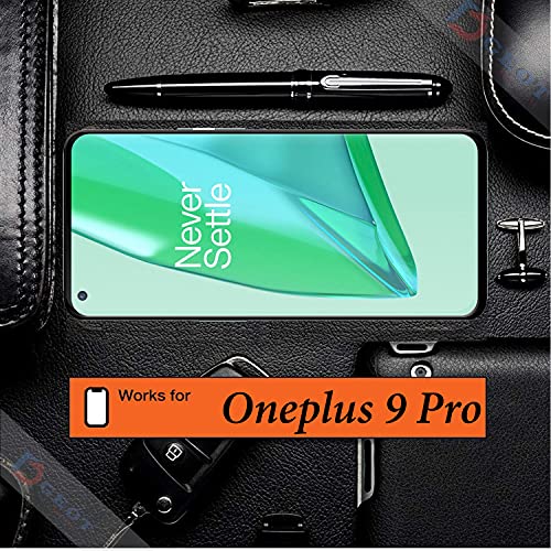 Image of Edge to Edge 11D Tempered Glass Screen Protector for Oneplus 9 5G (Black)|With Easy Installation Kit|Impact Absorb|Full Adhesive Glass (Pack Of 1)