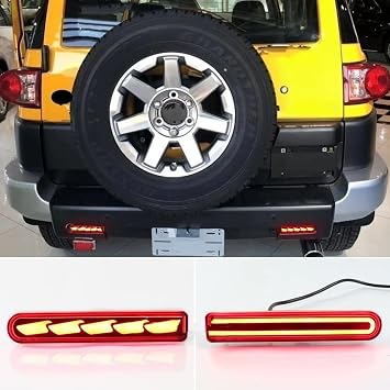 Tail Light Rear Lamp Car Accessories Rear Bumper Reflector Light Turn For Signal Brake Fog Driving Lamp For Toyota For Land For Cruiser FJ 2007-2022(2)