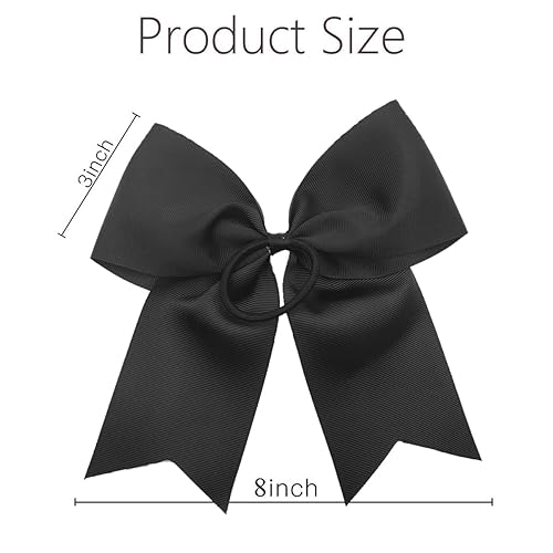 Miniatura 4 de Hipcheer 20 lazos grandes de 8 pulgadas para niñas, hechos a mano, cinta de grogrén para el cabello, accesorios para el cabello para adolescentes,