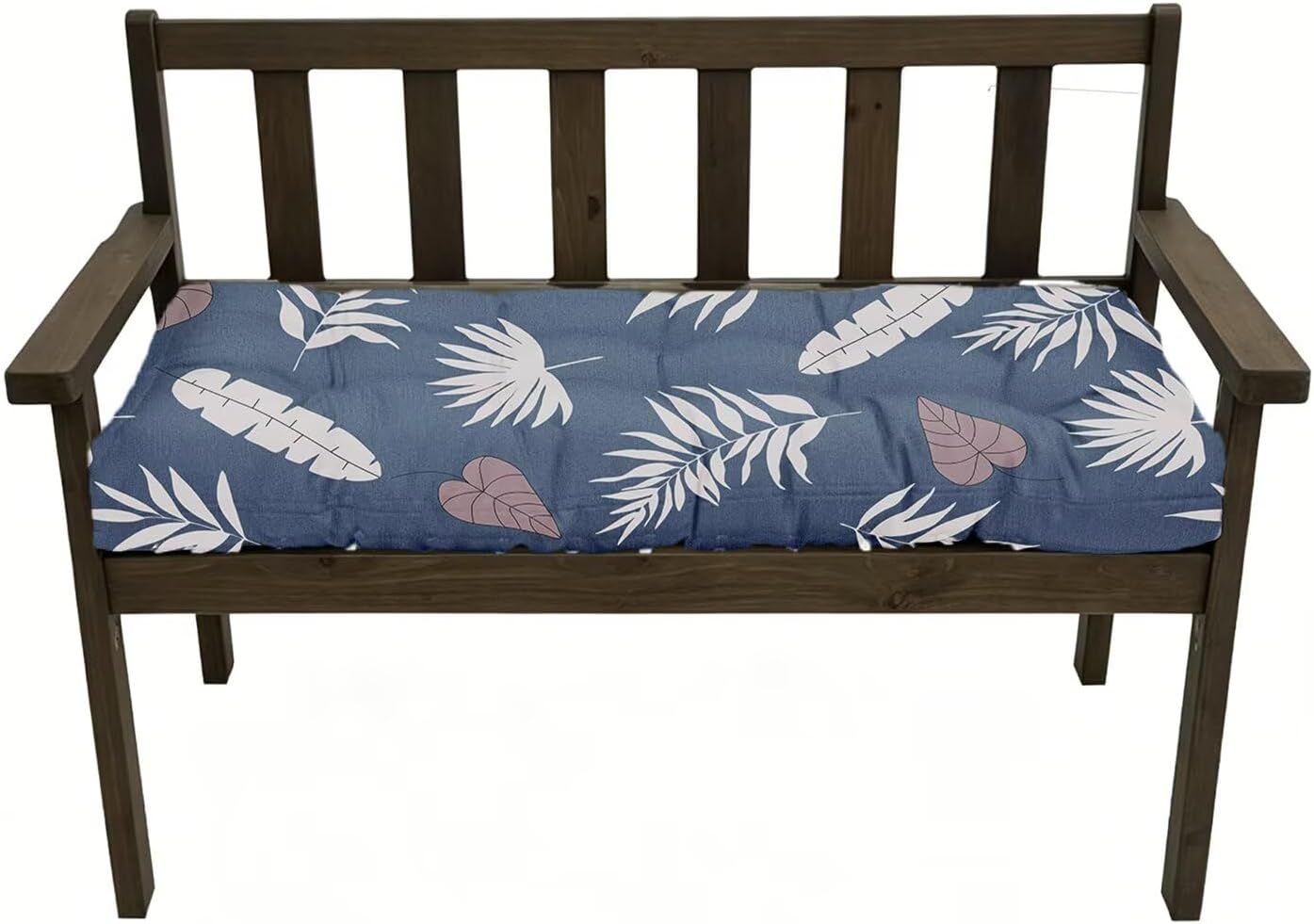40x20in Bench Cushions for Outdoor Furniture Tufted Seat Cushions Waterproof Porch Swing Pad for Garden Patio Funiture Navy Blue