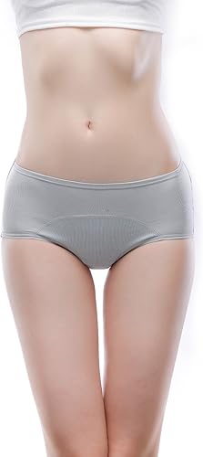 Miniatura 7 de Panties menstruales a prueba de fugas de fibra de viscosa de bambú multipaquete, tamaño EE.UU. XXS-3XL10