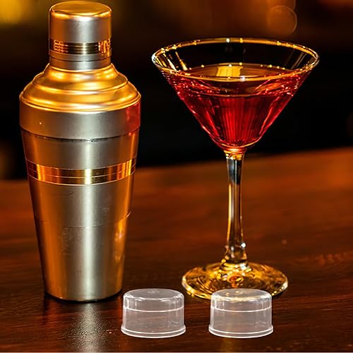 Miniatura 9 de 10 unids plástico Shaker Cup Cover Bubble Milk Tea Shaker Cup Caps Cocktail Shaker Cup Covers Juice Cups Tapas Hand Drink Mixer Accesorios