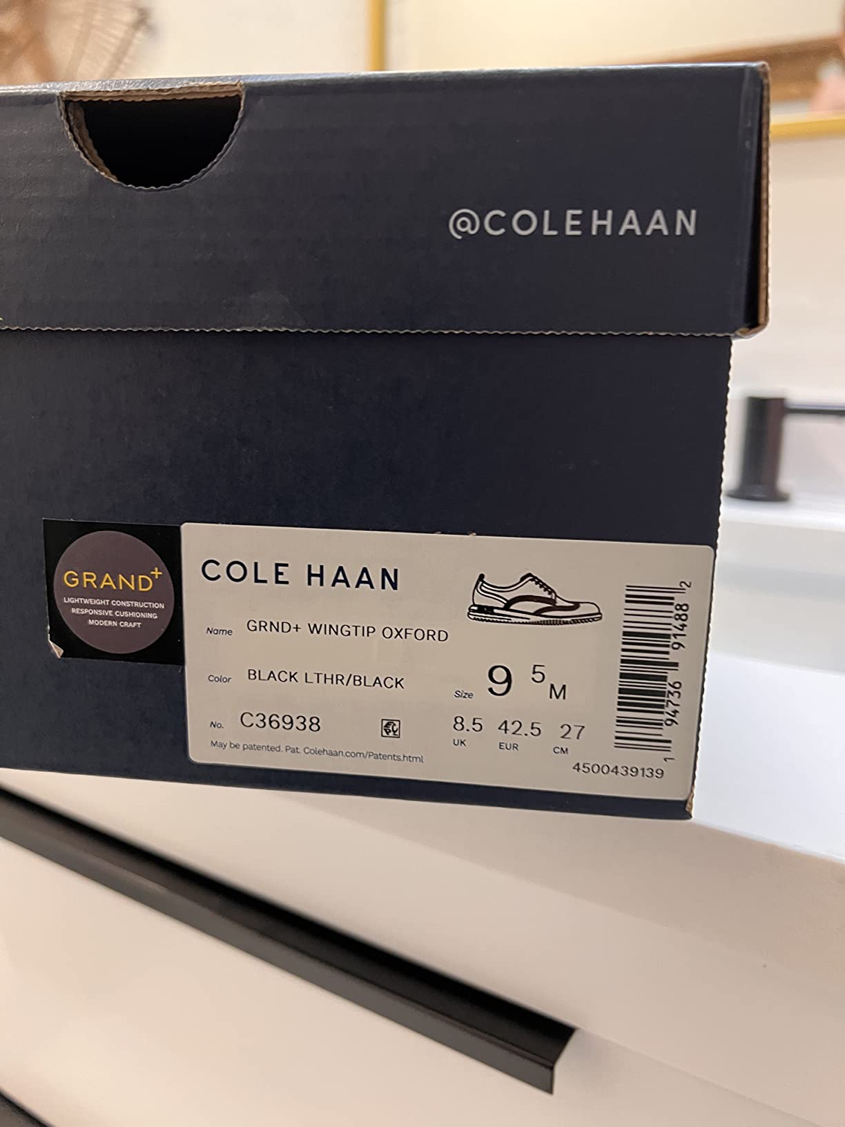 $13/mo - Finance Cole Haan Men's Grand+ Wingtip Oxford | Buy Now, Pay Later