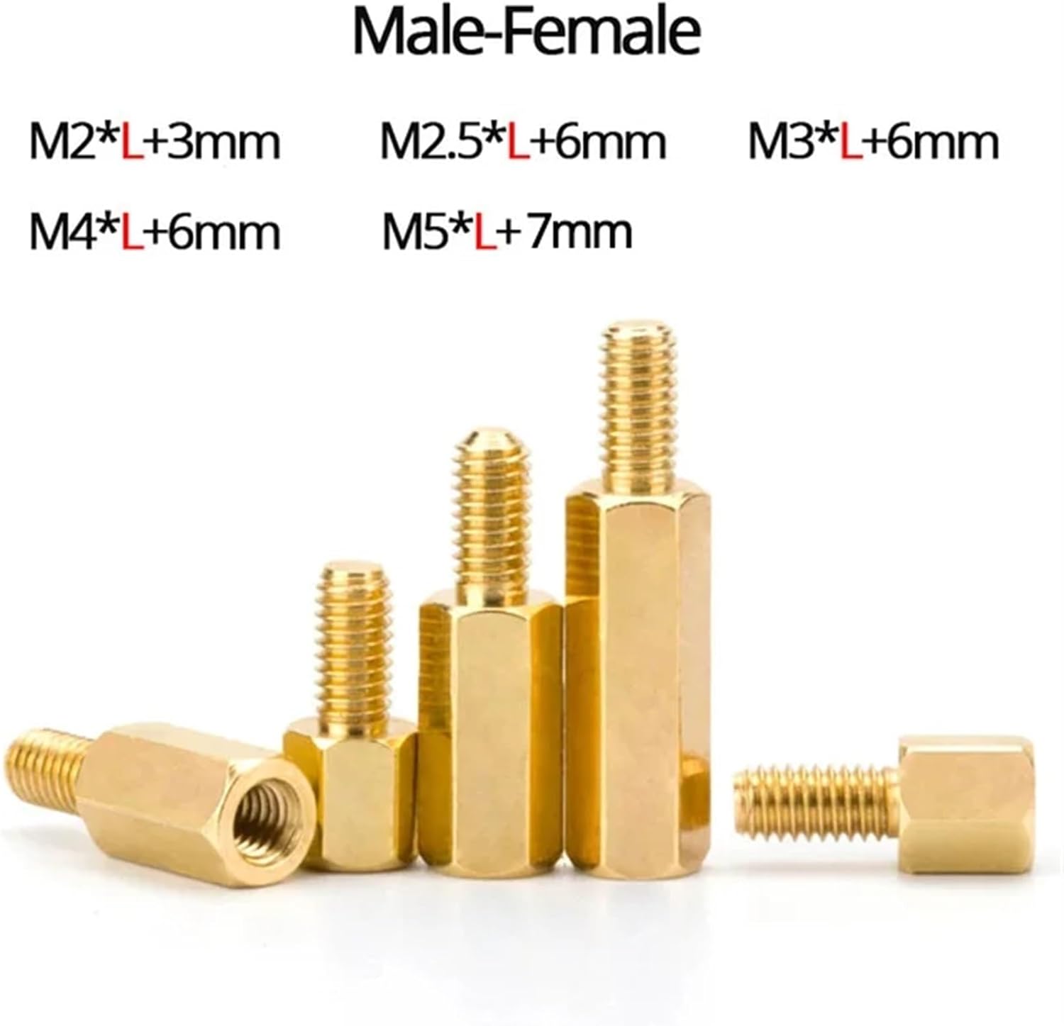 M2 M2.5 M3 M4 M5 六角 スタンドオフ 真鍮 スペーサー 六角 スタンドオフ PCB ボード マザーボード コラム ラ