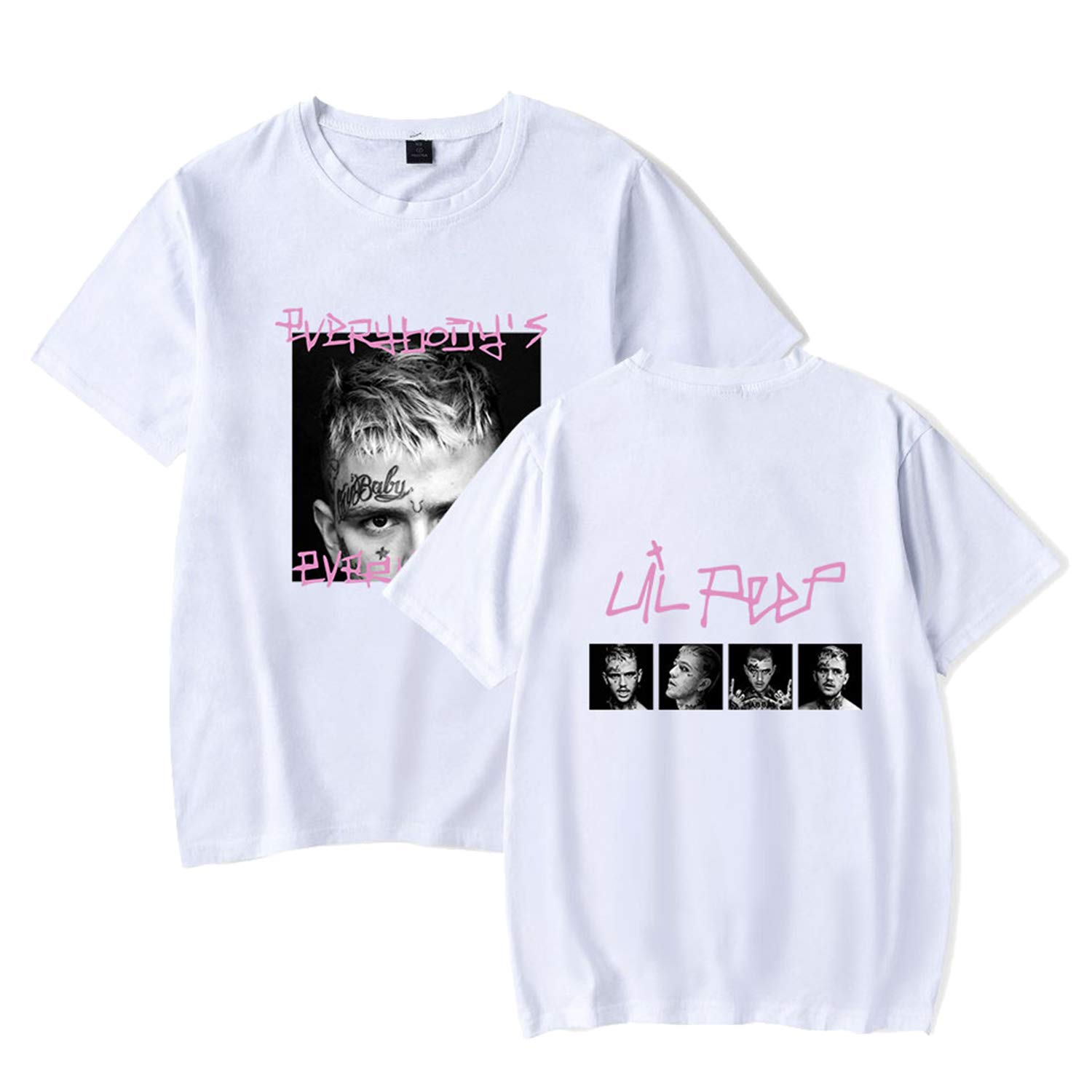 Thyoeun Love Printed Shirt Portrait Printed T-Shirt Fashion Hip Hop Rapper Tee Shirt Tops