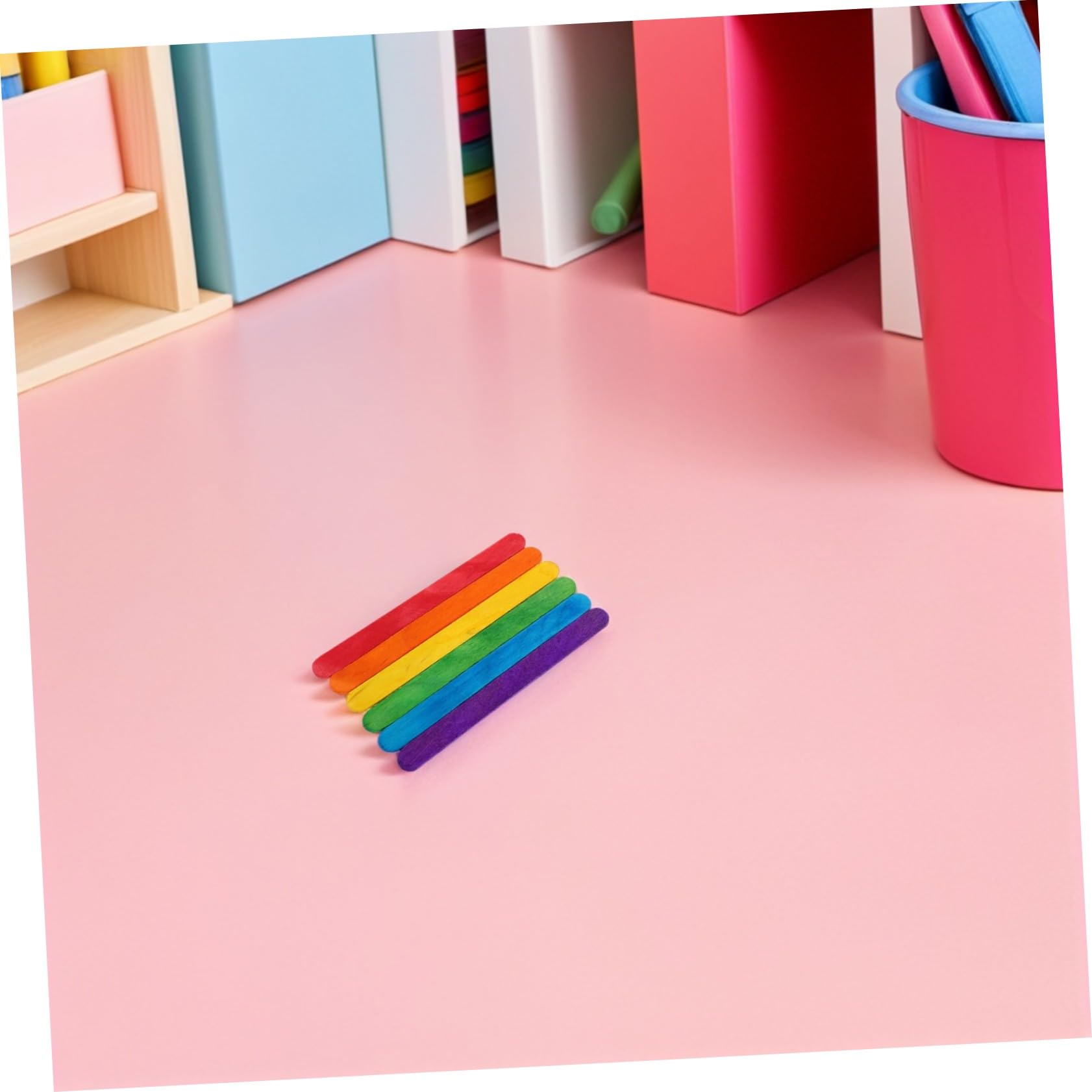 Homoyoyo 500 Palitos de Madera para Manualidades, Palitos de Helado Artesanales Seguros para Niños, Varillas para Actividades Creativas y Fiestas de Postres